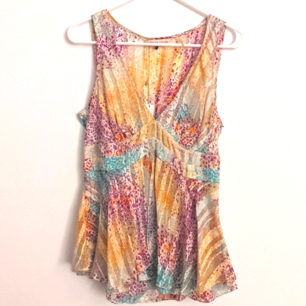 Rebecca Taylor Silk Sexy Sleeveless top